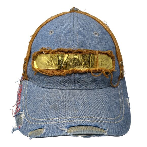 Unbranded Snapback Trucker Hat Multicolor OS Adjustable Mesh Back Distressed - Picture 1 of 9